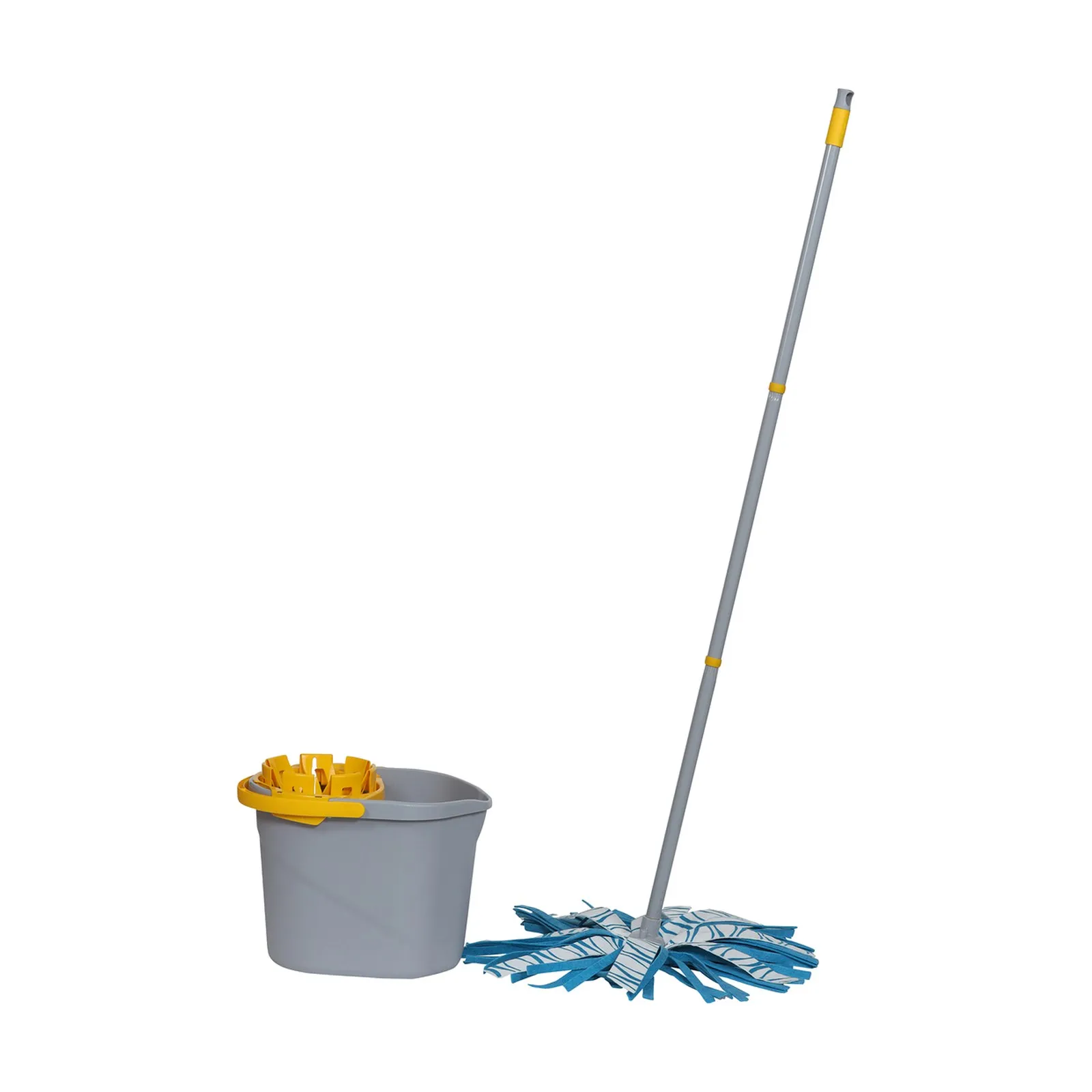 APEX Floor Cleaning Set with Bucket, Wringer, Mop and Handle