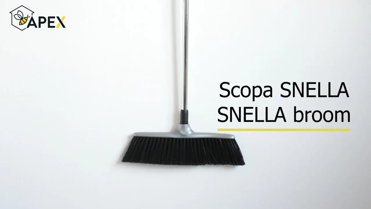 APEX Slim Indoor Broom with Stainless Steel Telescopic Handle video