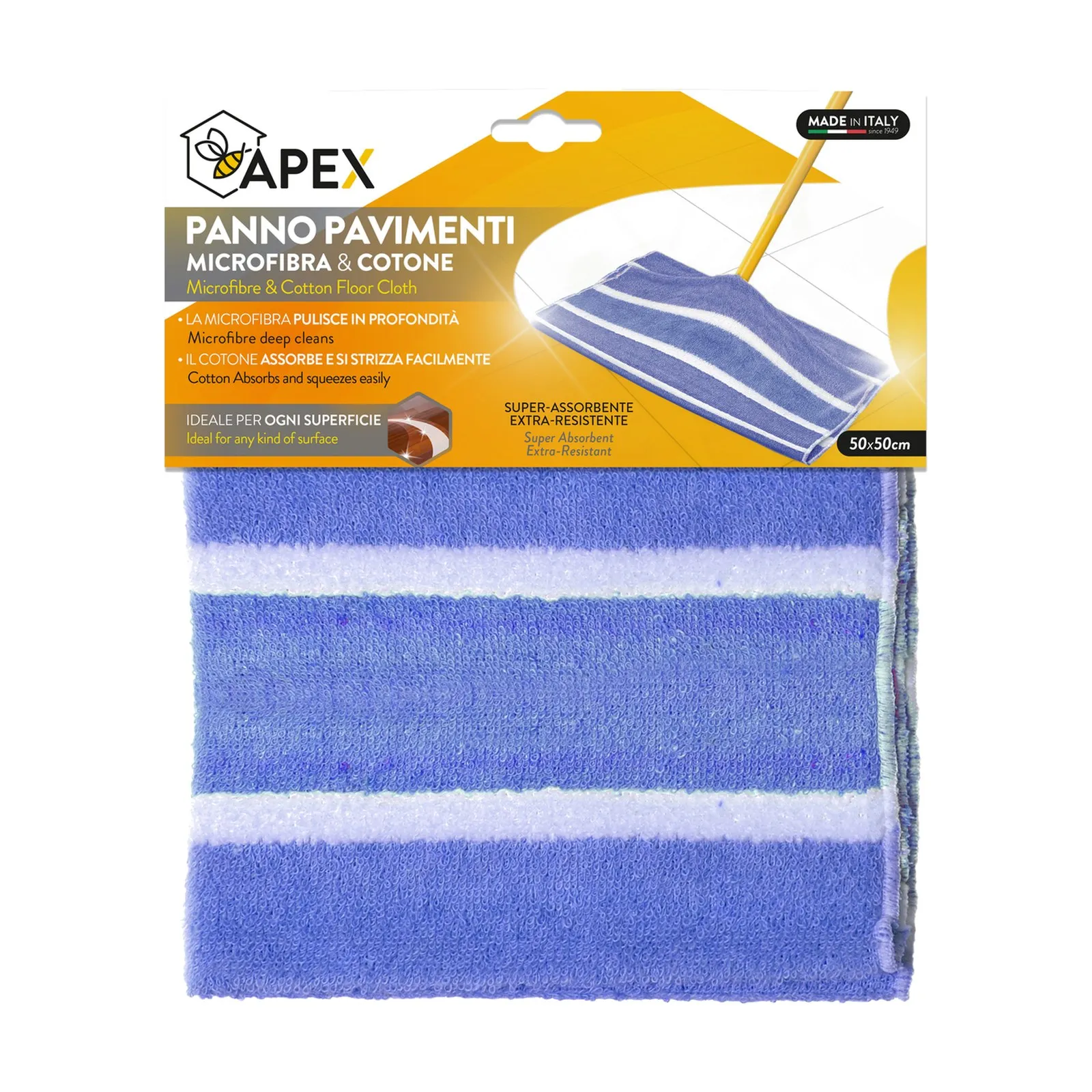 APEX Microfibre and Cotton Floor Cloth for Deep Cleaning — 2